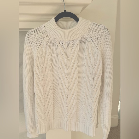 J. Crew Sweaters - NWT • J Crew White Cable Knit Sweater